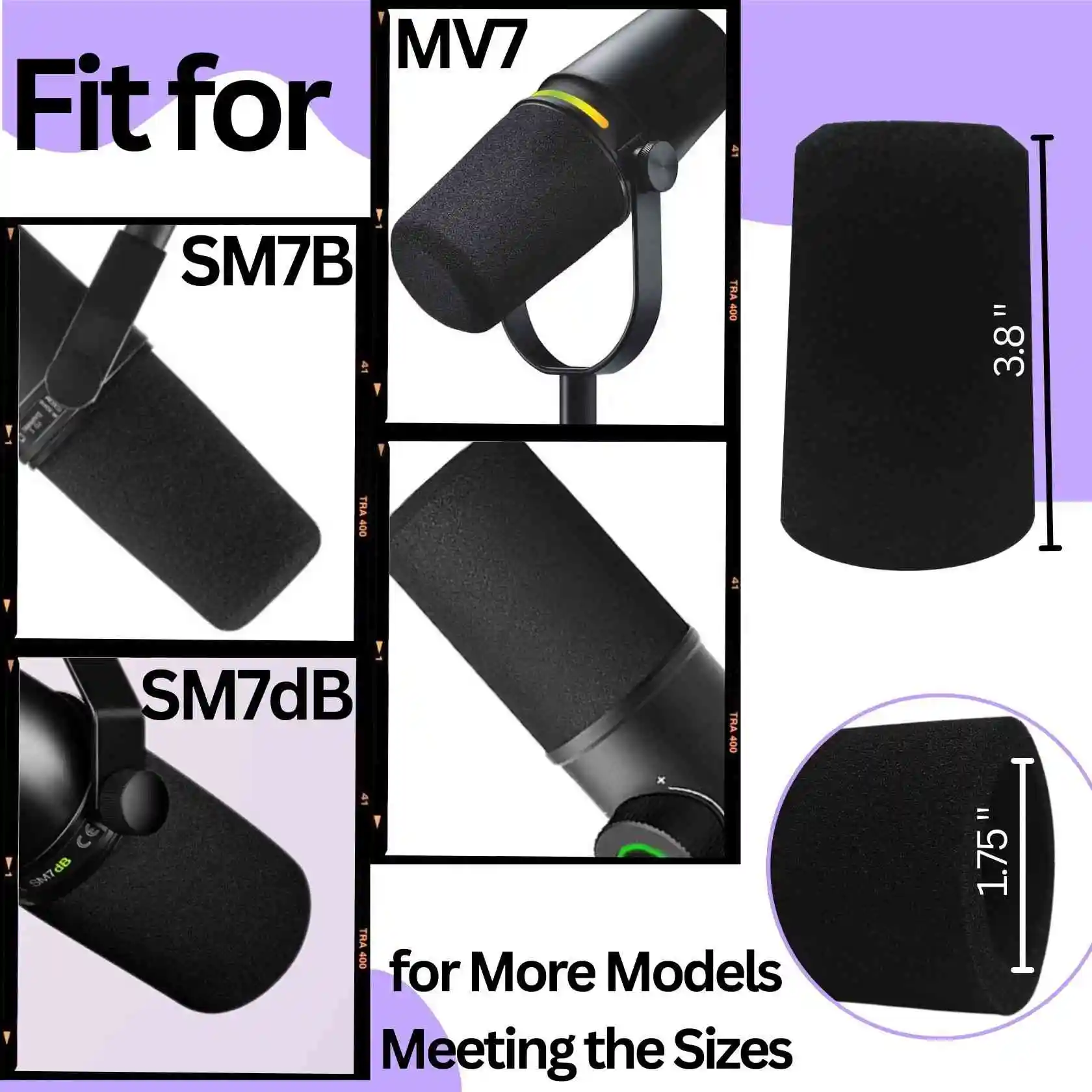 SM7 Mic Cover Pop Filter for S - огляд і ціна Shure Mic Sm7B