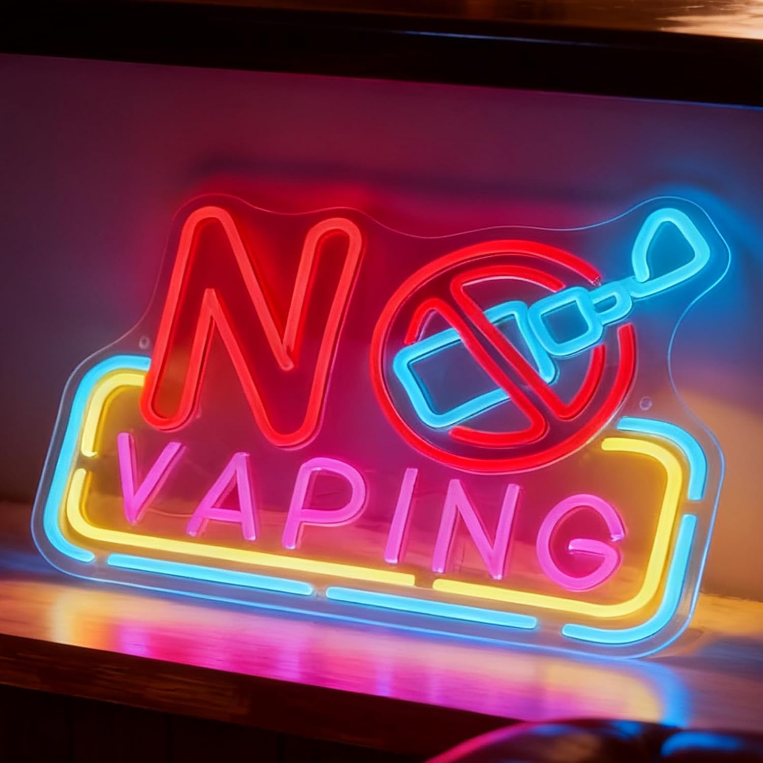 No Vaping LED Neon Sign USB Po - огляд і ціна Vaping Shop