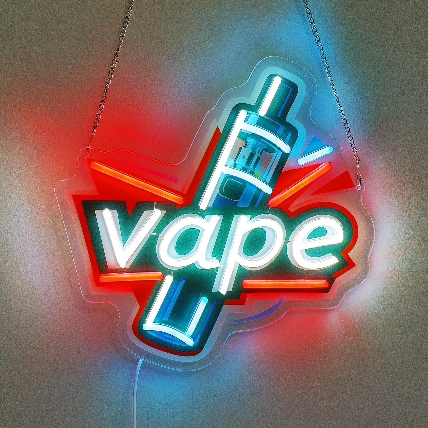 Vape Neon Sign USB Dimmable LE - огляд і ціна Vaping Store