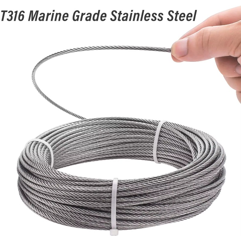 Wire Rope 7X19 Diameter 3.18mm - огляд і ціна Stainless Wire Ss316