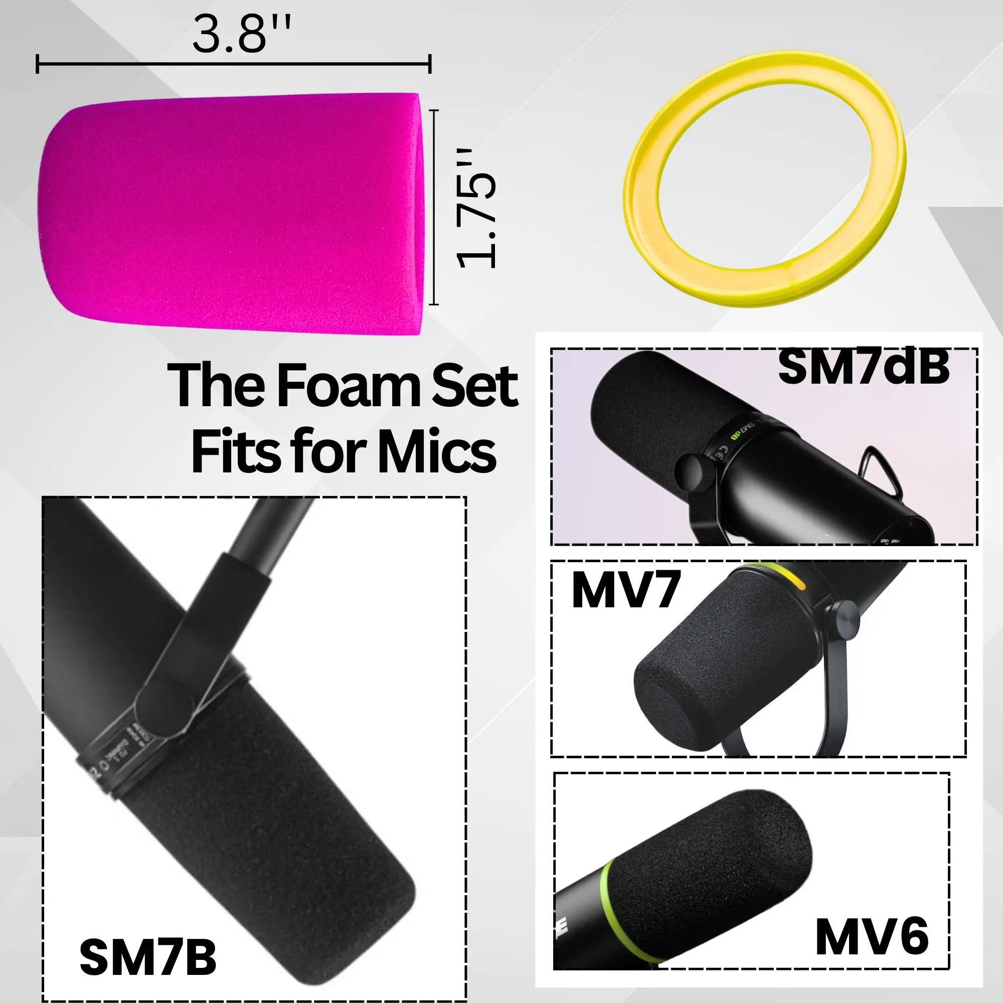 SM7b Windscreen and Sponage fo - огляд і ціна Shure Mic Sm7B