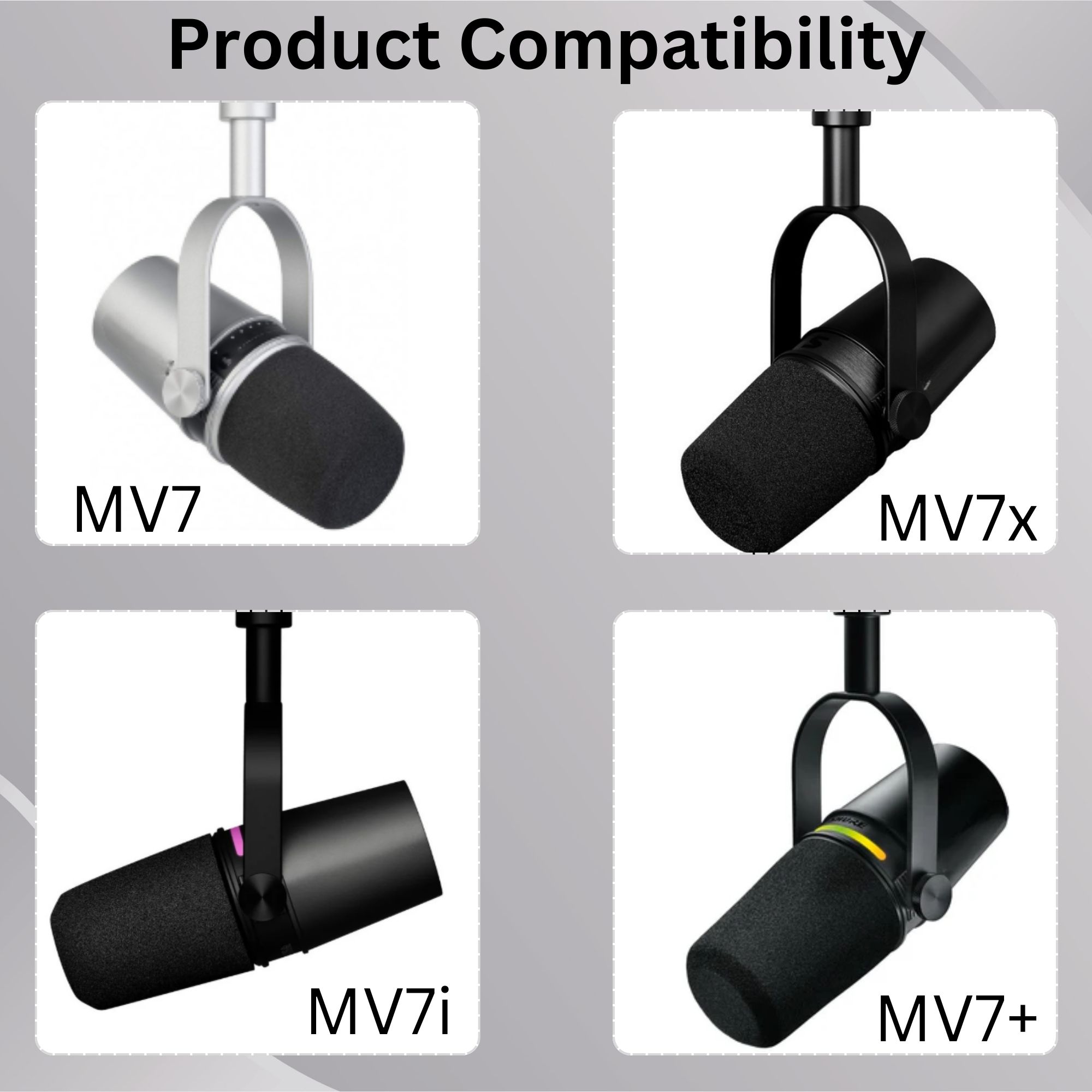 Shining MV7 Pop Filter for Shu - огляд і ціна Shure Mic Sm7B